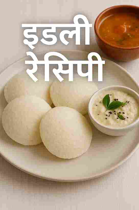 इडली रेसिपी - साउथ इंडियन इडली बनाने की विधि
